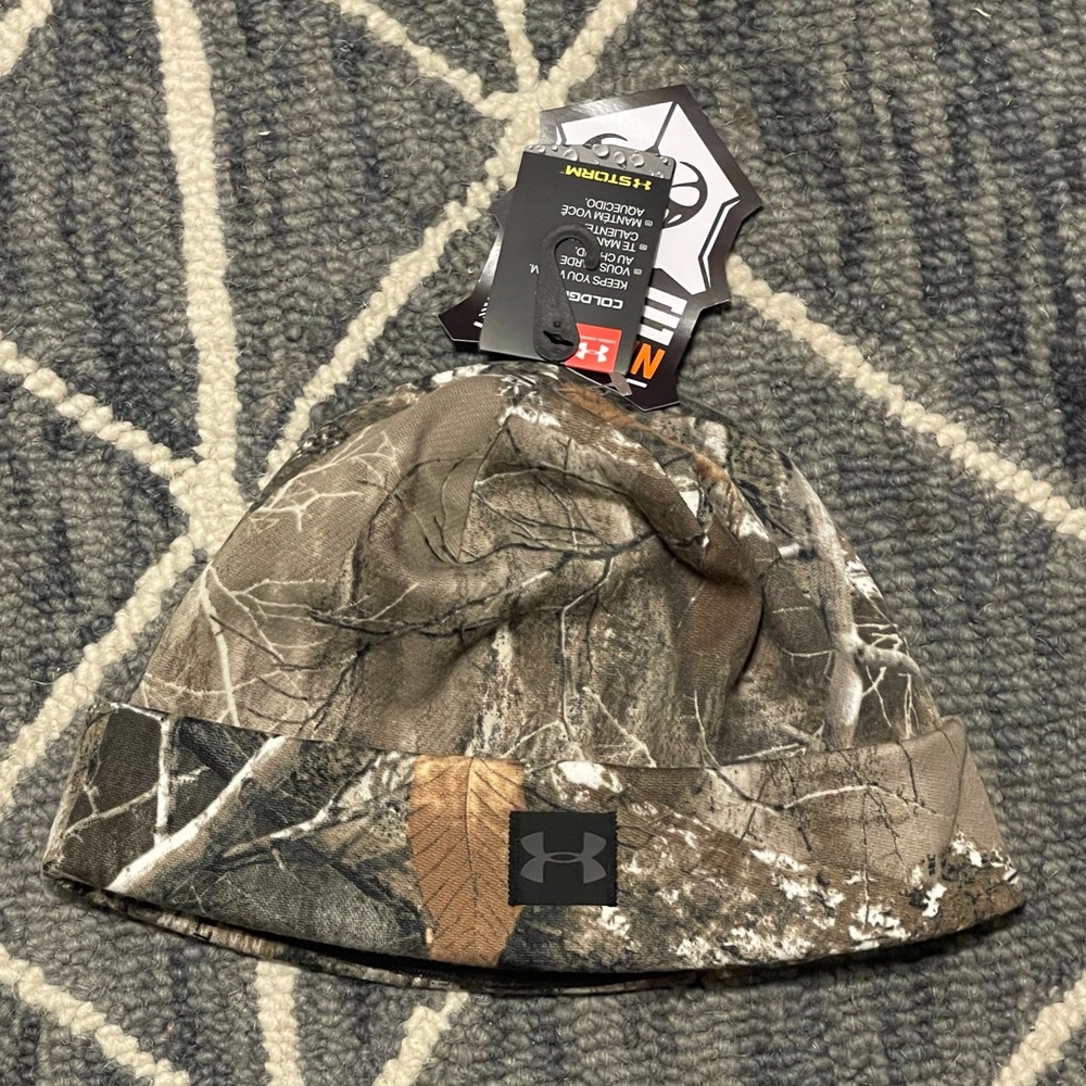 Men’s Under Armour Storm Barren Ridge Reaper Camo Hunting Beanie Coldgear